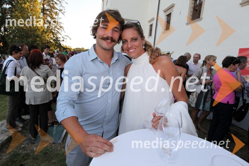 Filip Flisar, smučar prostega sloga in  Mihaela Margan - Miša, novinarka3. Salon Traminec 2012