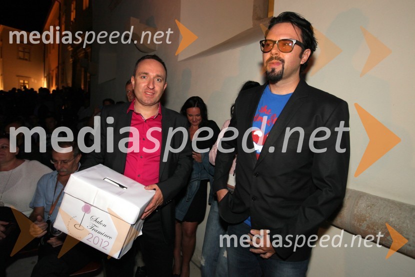 Borut Cvetko, direktor Mediaspeed in Petar Grašo, hrvaški pevec
3. Salon Traminec 2012