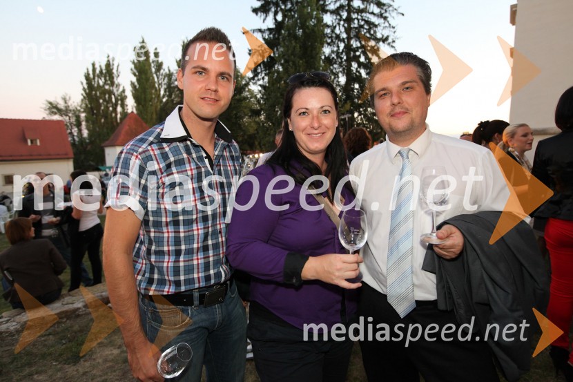 Gregor Žigon, vodja Grand Hotel Sava Rogaška Slatina, Katja Vampl, Terme Maribor in David Vasiljevič, vodja restavracije Kaiser Grand Hotel Sava Rogaška Slatina3. Salon Traminec 2012