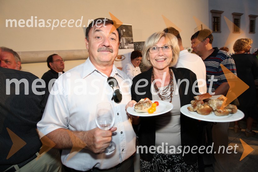 Peter Blažič in Dragica Šajnovič3. Salon Traminec 2012