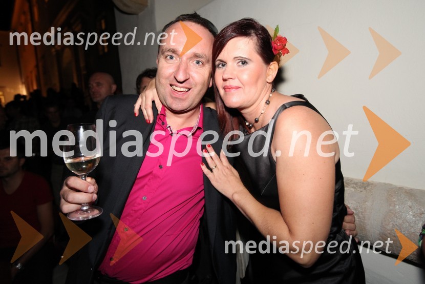 	Borut Cvetko, direktor Mediaspeed in Magda Steyer, Steyer vina3. Salon Traminec 2012