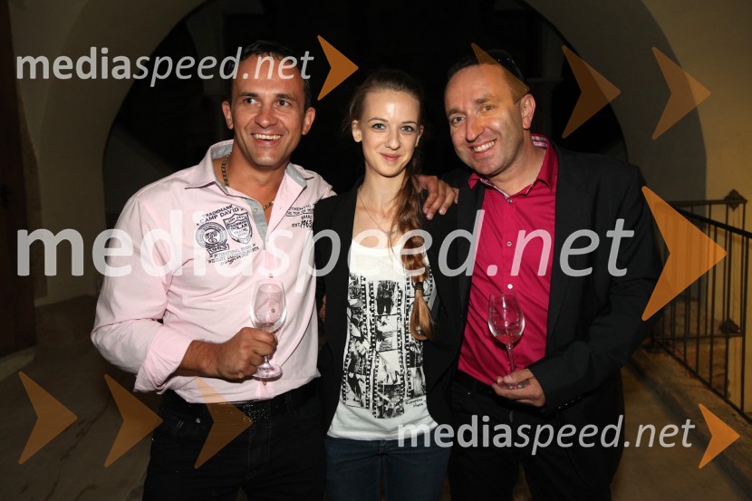 Borut Jelen, Ekstra olje, Blanka Krajnc, Mediaspeed in Borut Cvetko, direktor Mediaspeed3. Salon Traminec 2012