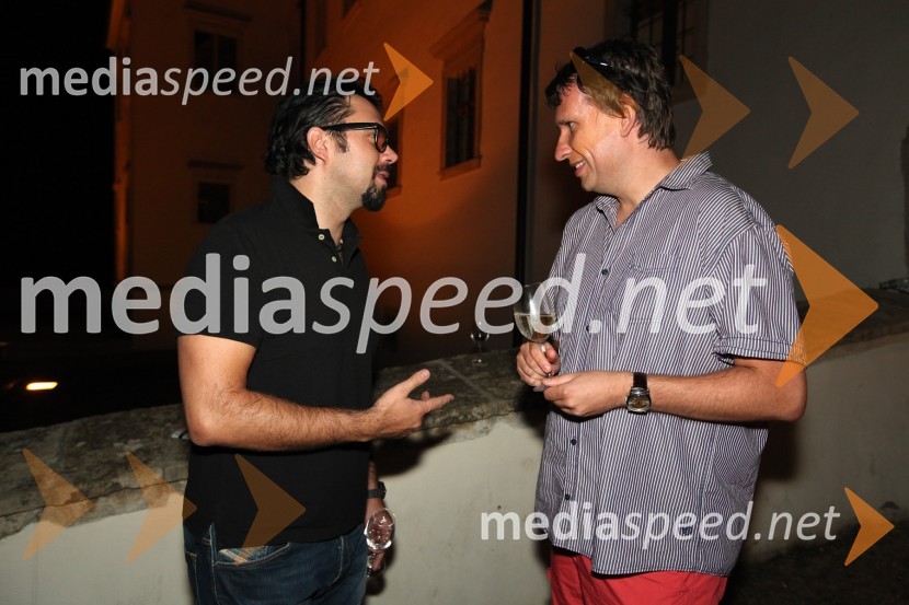 Petar Grašo, hrvaški pevec in in dr. Iztok Palčič, Fakulteta za strojništvo UM3. Salon Traminec 2012