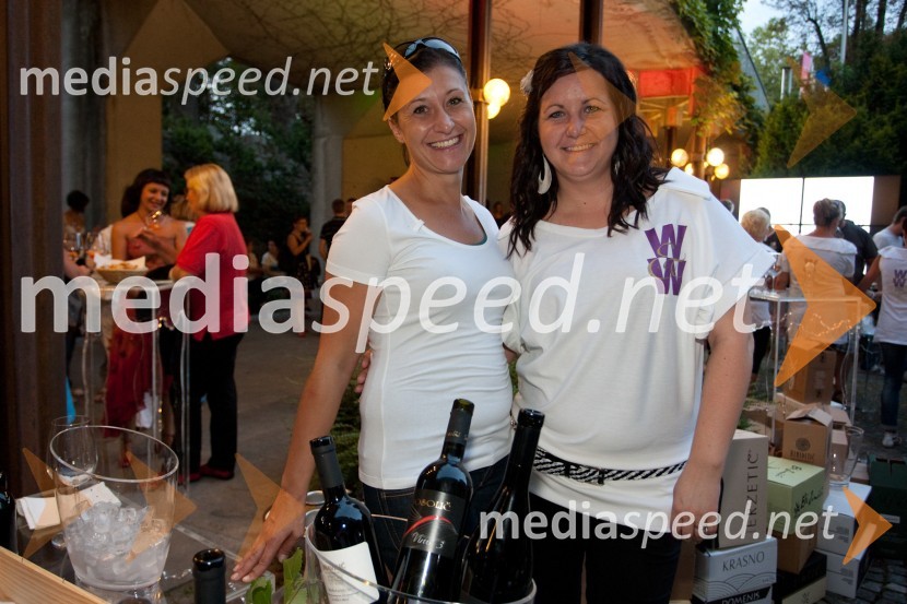 Marina Vrčon in Barbara SirkŽenske in vino Slovenija