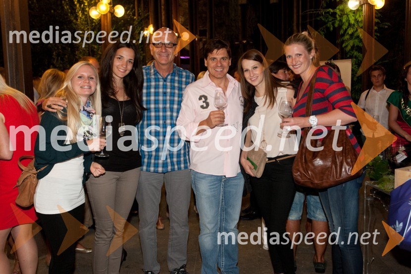 Eva Burger-Ringer, Renata Bejič, Heinz Slesak, generalni direktor Porsche Slovenija d.o.o., Christian Lugert, direktor Porsche Inter Auto Slovenija, Ines Severinski in Viktoria KaufmannŽenske in vino Slovenija