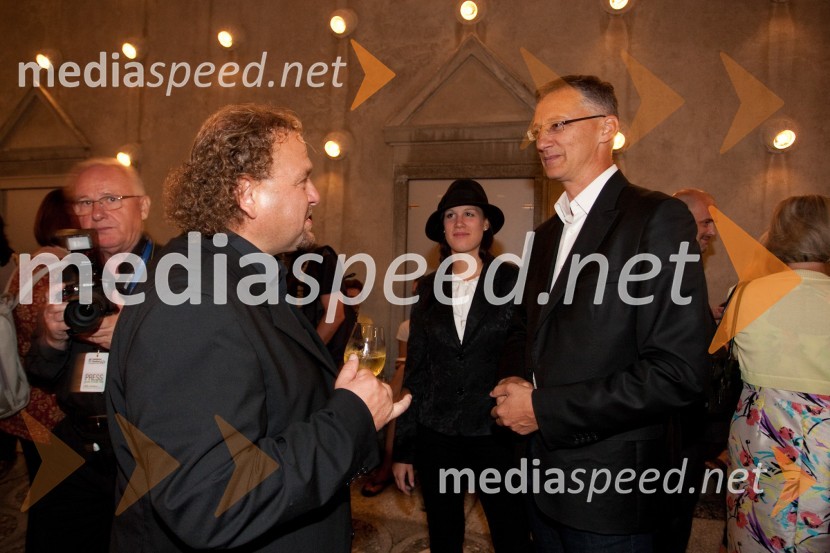 Darko Brlek, direktor Festivala Ljubljana in dr. Igor Lukšič, nekdanji minister za šolstvo in športFestival Ljubljana 2012: koncert Vlado Kreslin