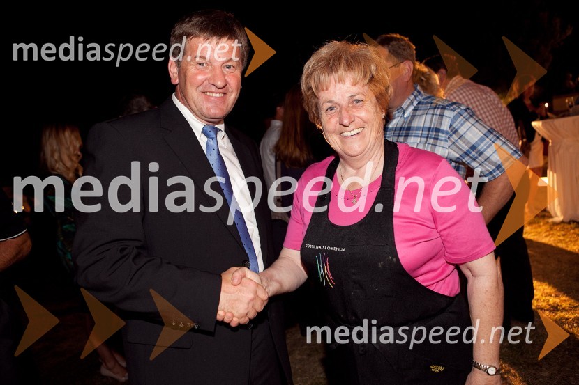 Franc Bogovič, minister za kmetijstvo in okolje ter Ivica Arvaj, Mesarija Arvaj3. Salon Traminec 2012