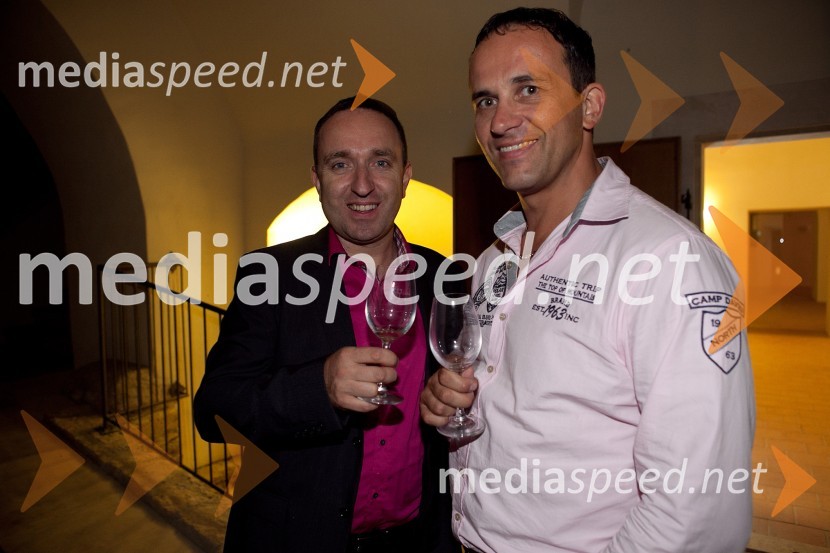 Borut Cvetko, direktor Mediaspeed in Borut Jelen, Ekstra olje3. Salon Traminec 2012