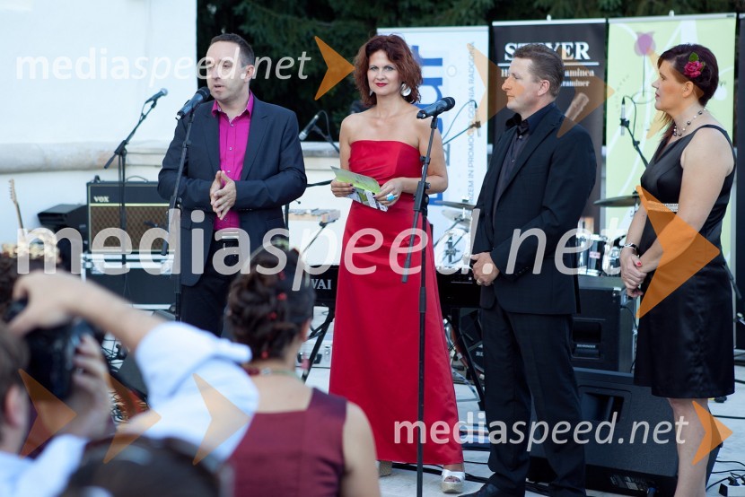 Borut Cvetko, direktor Mediaspeed, mag. Norma Bale, direktorica Kultprotur, Danilo Steyer, Steyer vina in Magda Steyer, Steyer vina3. Salon Traminec 2012