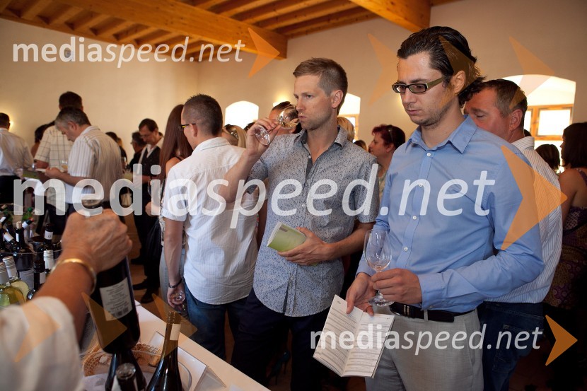 Sašo Drobnak, vodja pravne službe na zavodu Maribor 2012 - EPK in Aljaž Mejal, odnosi z javnostjo EPK3. Salon Traminec 2012