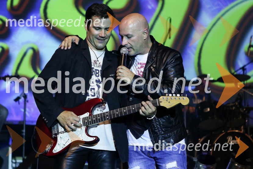 Damjan Kuzmijak in Miran Rudan, člana skupine Pop DesignPop design, zaključni koncert