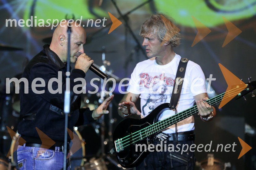 Tone Košmrlj in Miran Rudan, člani skupine Pop DesignPop design, zaključni koncert