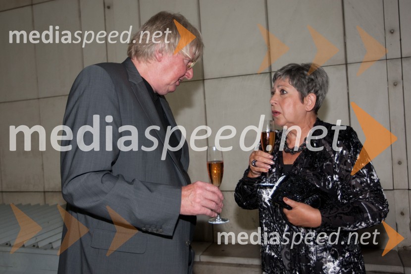 Lovrenc Blaž Arnič, dirigent in soproga Zlatomira Nikolova, operna pevkaFestival Ljubljana 2012: Orkester Mariinskega gledališča iz Sankt Peterburga, koncert