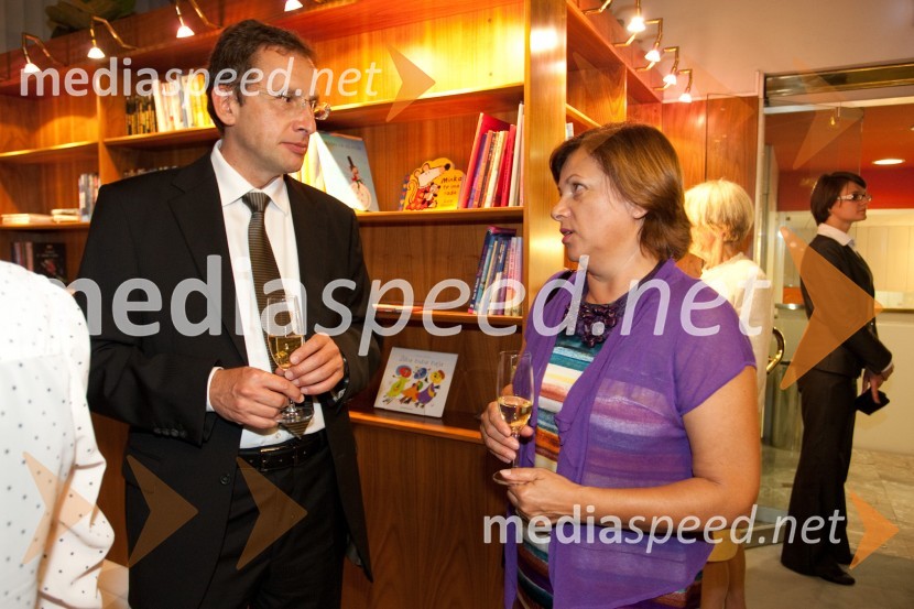 Dr. Žiga Turk, minister za izobraževanje, znanost, kulturo in šport in Andreja Rihter, predsednica Mednarodne ustanove Forum slovanskih kulturFestival Ljubljana 2012: Orkester Mariinskega gledališča iz Sankt Peterburga, koncert