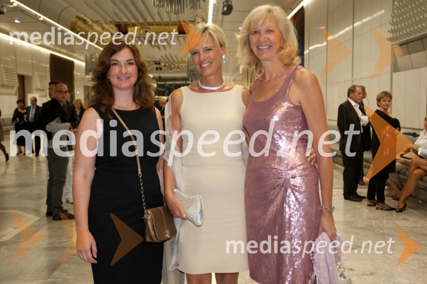 ..., Aleša Kandus Benčina, predsednica uprave Medex d.o.o. in  Bojana Morelj, direktorica podjetja Prodis d.o.o.Festival Ljubljana 2012: Orkester Mariinskega gledališča iz Sankt Peterburga, koncert