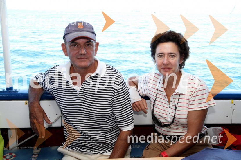 Francisco Cedron in soproga Anunciada Fernández de Córdova, španska veleposlanica v Sloveniji10. diplomatska regata