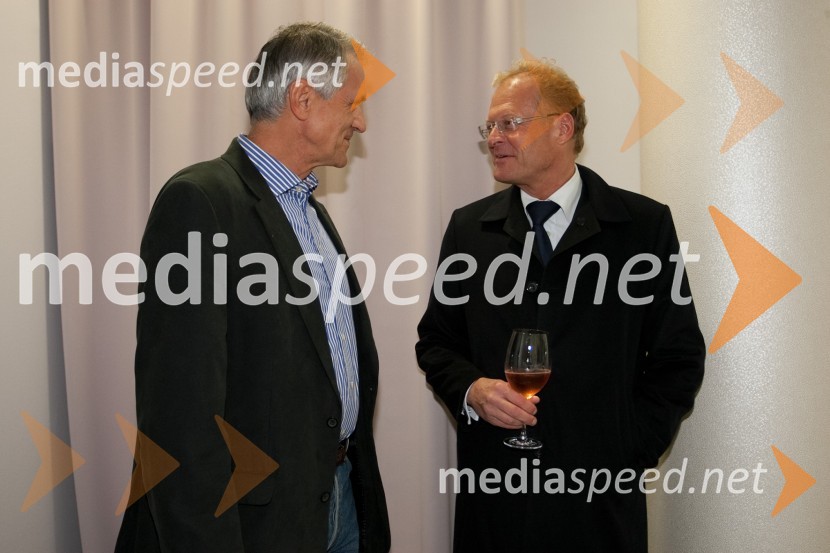 Slobodan Sibinčič, predsednik uprav GV skupine in predsednik sveta Managerskih koncertov in Janez Škrabec, direktor podjetja Riko d.o.o.Otvoritev medicinsko estetskega centra Estetike Medartis in nove sezone v Sunny studiu