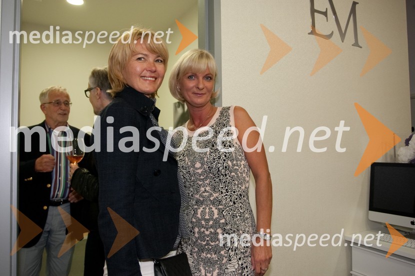 Nevenka Črešnar Pergar, lastnica in direktorica podjetja NP Consulting in Sonja Poljanšek - Škrabec, lastnica Welness centra SunnyOtvoritev medicinsko estetskega centra Estetike Medartis in nove sezone v Sunny studiu