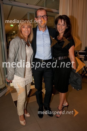 Barbra Jermann, urednica revije Lady, Dean Mikolič in soproga Betka Šuhel Mikolič, BPROtvoritev medicinsko estetskega centra Estetike Medartis in nove sezone v Sunny studiu