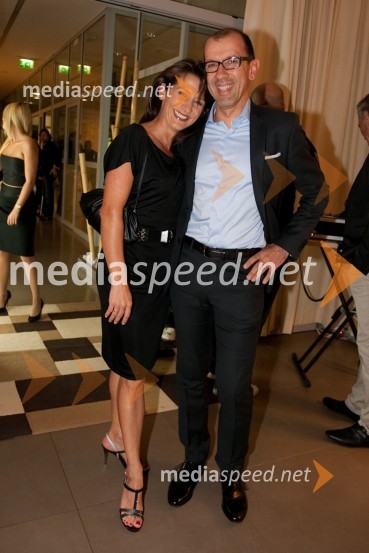 Dean Mikolič in soproga Betka Šuhel Mikolič, BPROtvoritev medicinsko estetskega centra Estetike Medartis in nove sezone v Sunny studiu