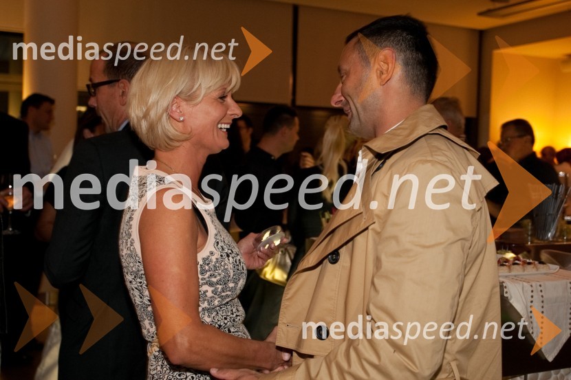 Sonja Poljanšek - Škrabec, lastnica Welness centra Sunny in Boštjan Vuga, arhitektOtvoritev medicinsko estetskega centra Estetike Medartis in nove sezone v Sunny studiu