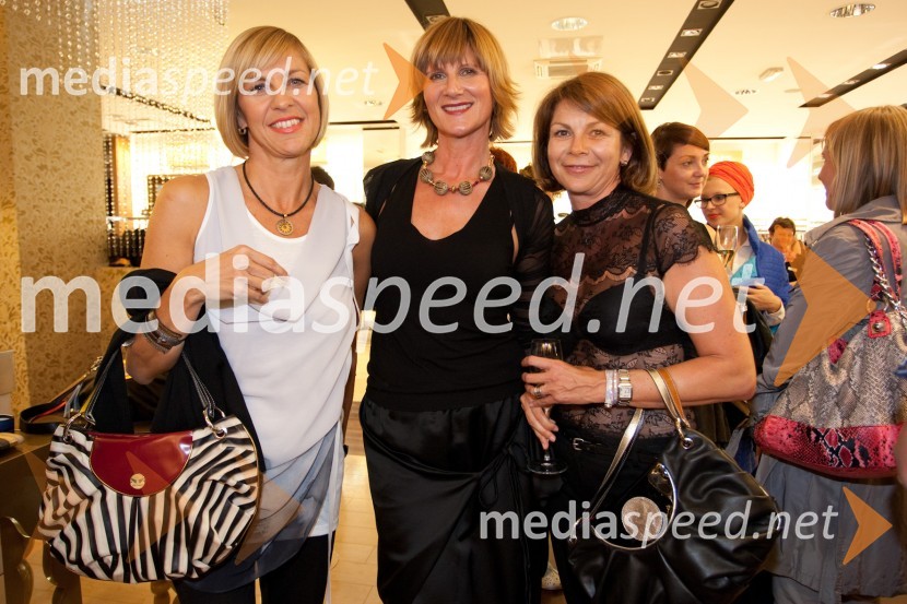 	Marjeta Kraljič, agencija Nicha, Maja Štamol Droljc, modna oblikovalka in Lidija Pavlin, agencija NichaNama, ekskluzivna modna revija slovenskih oblikovalcev, jesen zima 2012