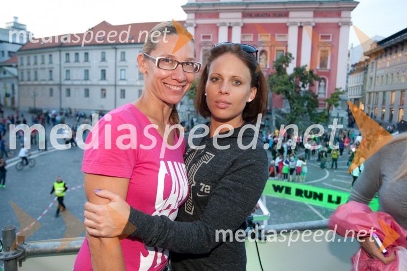 Katja Mlakar, Agencija AVI in Manja Plešnar, voditeljicaNočni tek na Ljubljanski grad 2012