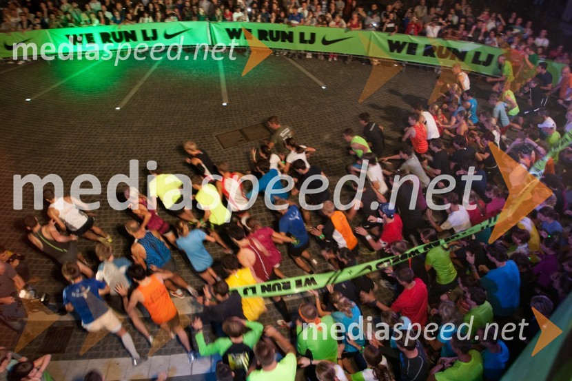 TekačiNočni tek na Ljubljanski grad 2012