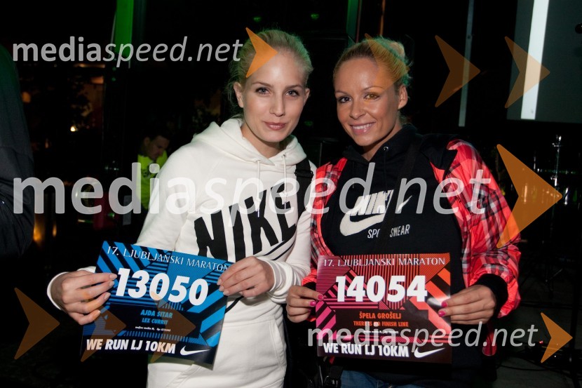 Ajda Sitar, Miss Športa 2009 in Špela GrošeljNočni tek na Ljubljanski grad 2012