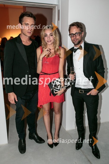 Martin Rojnik, direktor projektov revije Modna, Lara Pirc in Aljoša Krošlin Grlj, direktor ModnePraznovanje 18. letnice in predstavitev prenovljene revije Modne