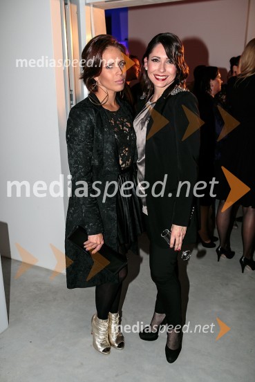 Manja Plešnar, novinarka in Tina Fabjan, Max Factor - Orbico d.o.o.Praznovanje 18. letnice in predstavitev prenovljene revije Modne