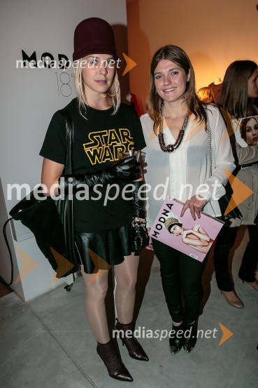 Sabrina in Nina, bralki ModnePraznovanje 18. letnice in predstavitev prenovljene revije Modne