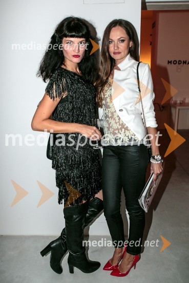 Maja Slavec, fotografinja in Iryna Osypenko Nemec, manekenkaPraznovanje 18. letnice in predstavitev prenovljene revije Modne