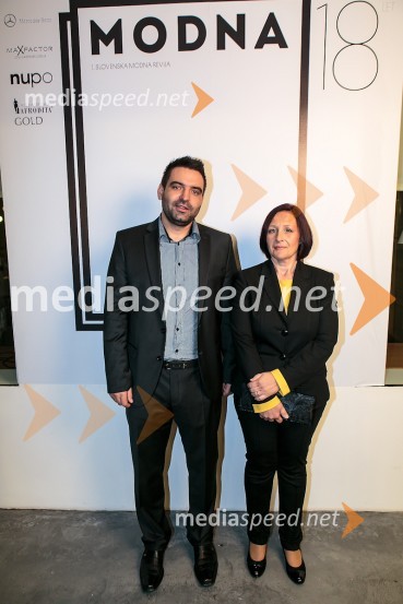 Daniel Ekart, član uprave Imles d.o.o., Irena Perc, poslovna direktorica ModnePraznovanje 18. letnice in predstavitev prenovljene revije Modne