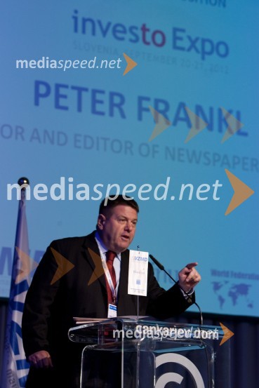 Peter Frankl, direktor in glavni urednik časnika FinanceInvestors week 2012, otvoritev 1. dne konference