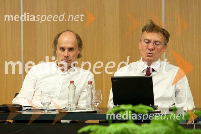 Prof. dr. Dragan Marušič, rektor Univerze na Primorskem, prof. dr. Danijel Rebolj, rektor Univerze v MariborUniverza v Mariboru, seja Rektorske konference