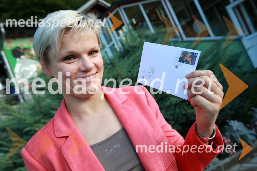 Urška Žolnir, judoistkaPošta Slovenije, promocija priložnostne znamke Urške Žolnir