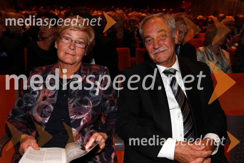 Alojzija Čas Moge in mož Rudi Moge, predsednik Sveta zavoda Maribor 2012 - EPK in Sveta SNG MariborRigoletto, premiera opere v SNG Maribor