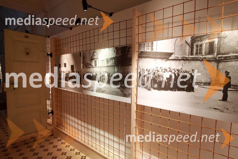 Razstava Danes sem bil obsojen na smrt, Muzej narodne osvoboditve MariborNovinarska konferenca pred odprtjem razstave Danes sem bil obsojen na smrt, Muzej narodne osvoboditve Maribor