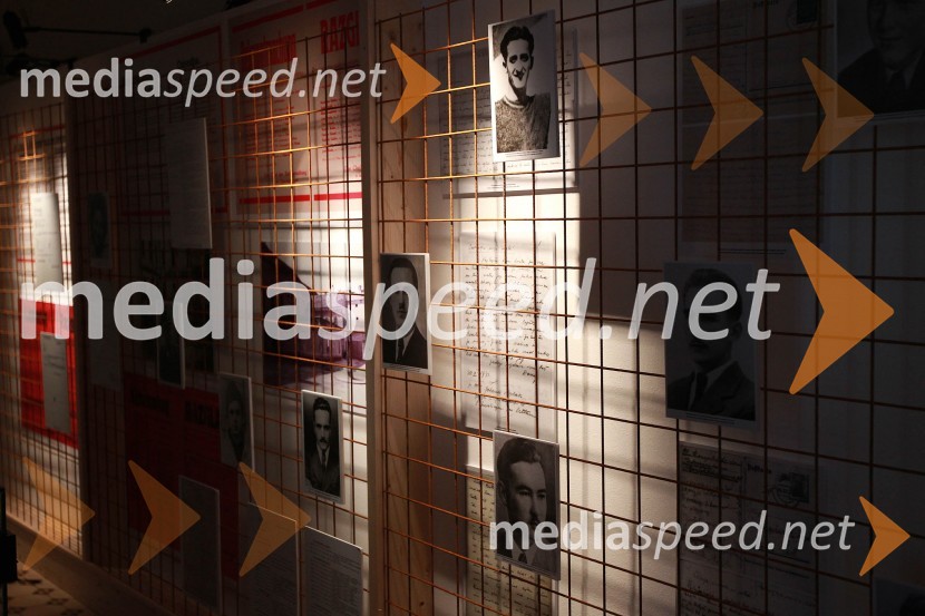 Razstava Danes sem bil obsojen na smrt, Muzej narodne osvoboditve MariborNovinarska konferenca pred odprtjem razstave Danes sem bil obsojen na smrt, Muzej narodne osvoboditve Maribor