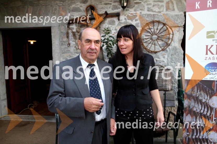 Stanislav Renčelj in Doris Požar, Obrtna zbornica SežanaSlavnostna podelitev blagovne znamke Ročno rezan pršut