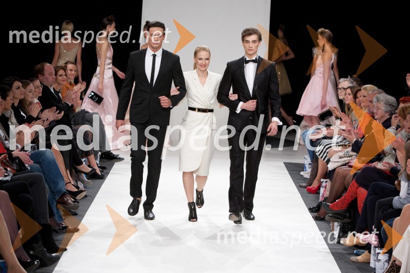 Maja Ferme, modna oblikovalka z manekeniPhilips Fashion Week, 2. dan