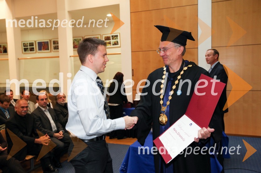 Marko Zdravković, Medicinska fakulteta Univerze v Mariboru in prof. dr. Danijel Rebolj, rektor Univerze v MariboruUniverza v Mariboru, Rektorjev dan 2012
