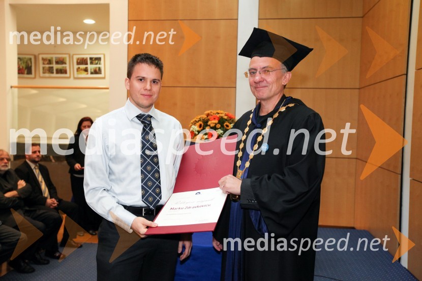 Marko Zdravković, Medicinska fakulteta Univerze v Mariboru in prof. dr. Danijel Rebolj, rektor Univerze v MariboruUniverza v Mariboru, Rektorjev dan 2012