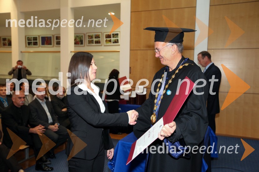 Ana Teršek, Pravna fakulteta Univerze v Mariboru in prof. dr. Danijel Rebolj, rektor Univerze v MariboruUniverza v Mariboru, Rektorjev dan 2012