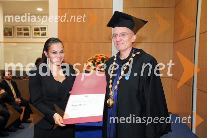 Mojca Marič, Filozofska fakulteta Univerze v Mariboru in prof. dr. Danijel Rebolj, rektor Univerze v MariboruUniverza v Mariboru, Rektorjev dan 2012