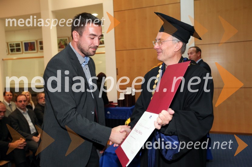 Tomaž Fakin, Fakulteta za kemijo in kemijsko tehnologijo Univerze v Mariboru in prof. dr. Danijel Rebolj, rektor Univerze v MariboruUniverza v Mariboru, Rektorjev dan 2012