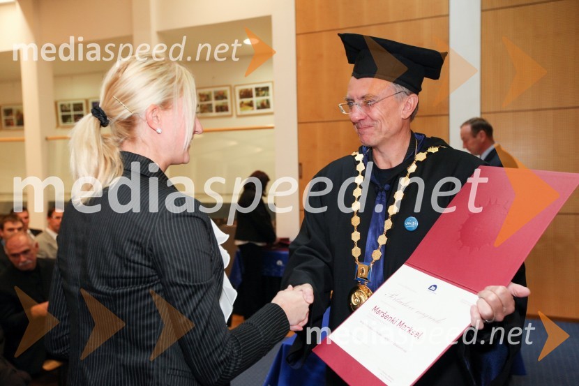 Maršenka Marksel, Ekonomsko-poslovna fakulteta Univerze v Mariboru in prof. dr. Danijel Rebolj, rektor Univerze v MariboruUniverza v Mariboru, Rektorjev dan 2012