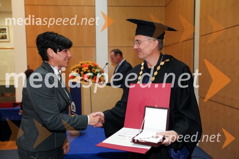Milica Pernek, Pedagoška fakulteta Univerze v Mariboru in prof. dr. Danijel Rebolj, rektor Univerze v Mariboru
Univerza v Mariboru, Rektorjev dan 2012