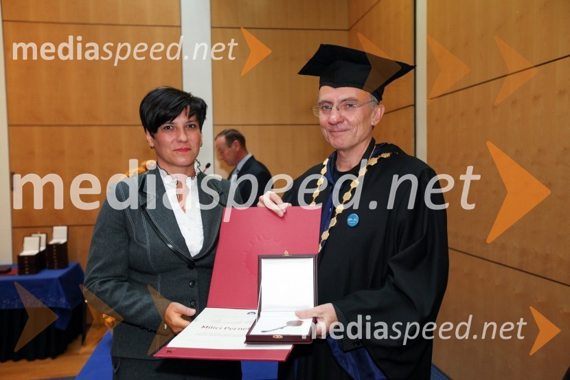 Milica Pernek, Pedagoška fakulteta Univerze v Mariboru in prof. dr. Danijel Rebolj, rektor Univerze v Mariboru
Univerza v Mariboru, Rektorjev dan 2012